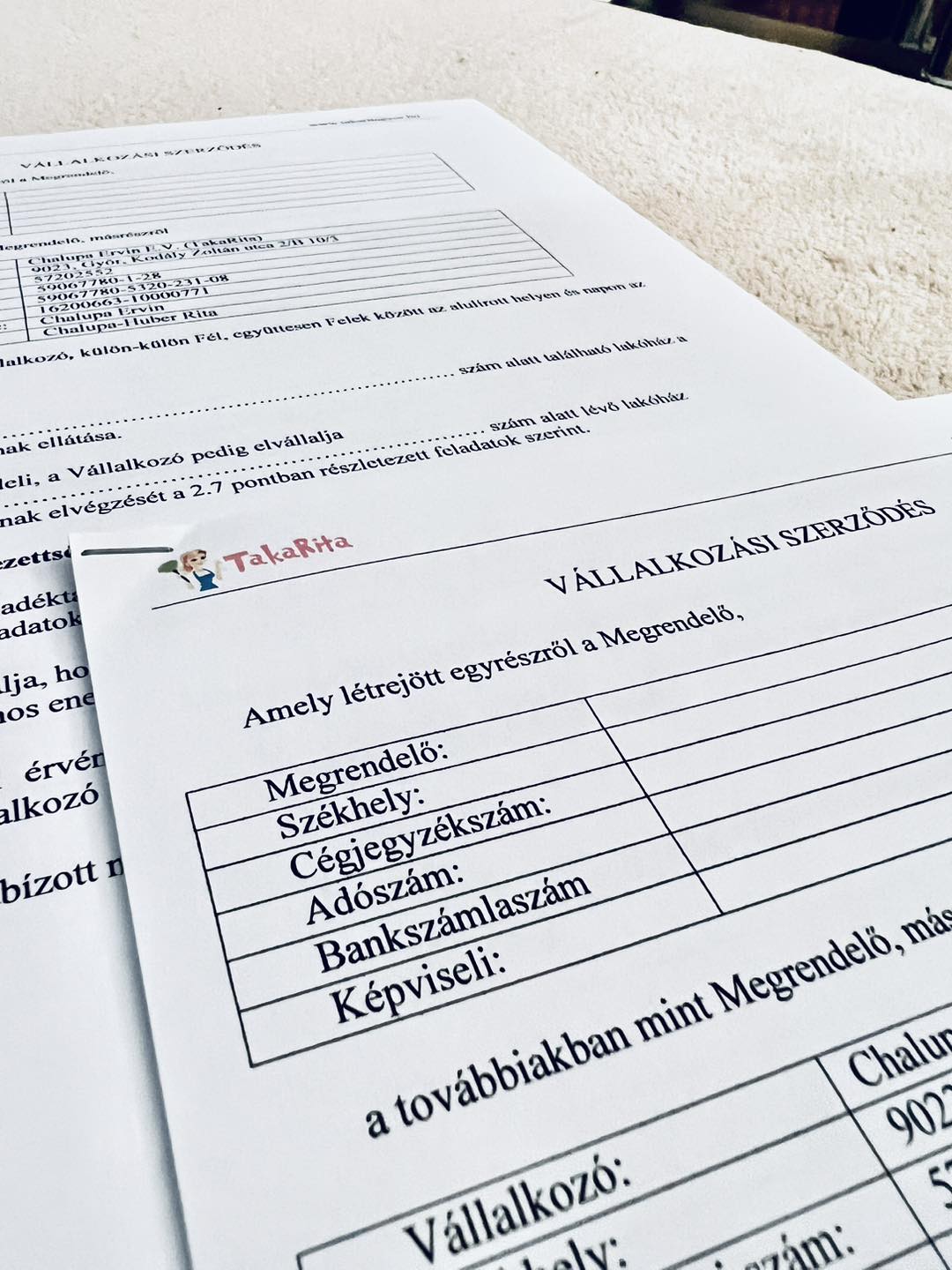 TakaRita közösségi média